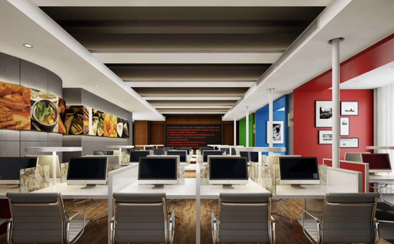 現(xiàn)代簡約辦公室裝修設(shè)計，創(chuàng)意提升企業(yè)形象